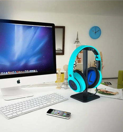 SDH-021-BLACK | Universal headphone holder | Headphone stand | Desktop earphone hanger