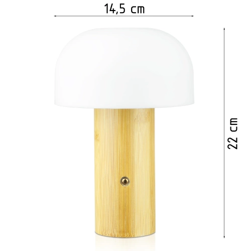 Dotyková stolová lampa LED s akumulátorom | nočná lampa s nastaviteľnou teplotou a intenzitou svetla | YG-VM40A