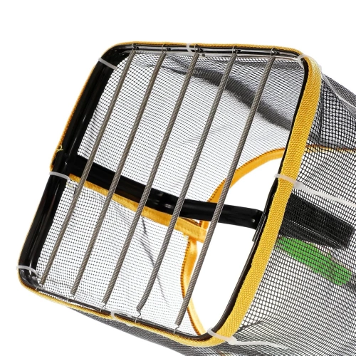 Recogedor telescópico de pelotas de ping pong | Cesta ligera y regulable en altura para 150 pelotas | JQ250-GR