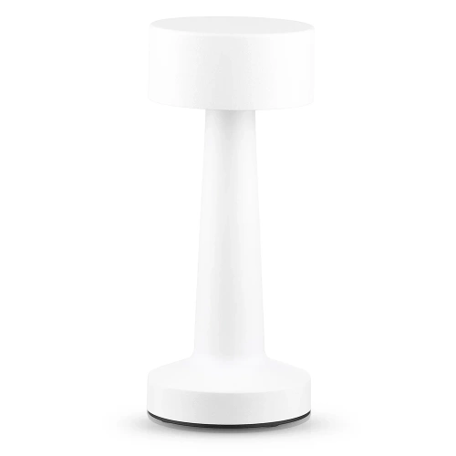 HJA10-BLANC | Lampe de table sans fil | Lampe de nuit tactile avec couleur de lumière réglable | Lumière USB