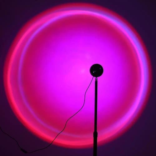 LED-Stimmungsleuchte stehend, Projektionsleuchte | höhenverstellbar 103–180 cm | 16 Farben, dimmbar | DQ-SL1.2M