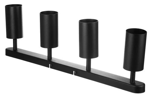 MS-GU10-4 | Plafonnier quatre points, 4x spot mobile GU10 noir