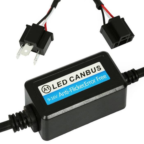 Sada 2 ks - A1 H7 LED CAN BUS digitální filtr - oranžový