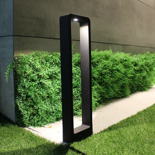 LLM-80CM | Candeeiro de pé moderno para jardim, poste LED | Alumínio 80cm, IP54, 10W=1200lm