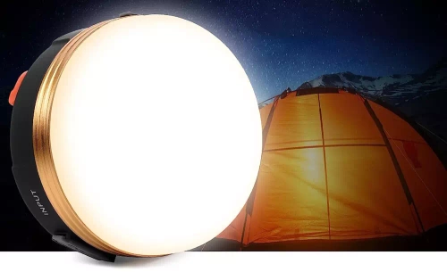 HWL-003 | LED camping lamp, tourist flashlight with magnet and powerbank function | 4 lighting modes, SOS, 1800mAh, 300lm, up to 20h of operation