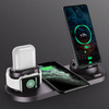 WD-01 | QI dock for Apple iPhone Airpods Watch | 15W wireless charger | 3 plugs - USB-C / Lightning / Micro USB