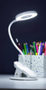 Q5-2 | RING LED skolebordslampe med bordpladeclips | Berøringskontakt