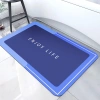 GZN-640-BLU | Tappetino da bagno | Tappeto da bagno ad asciugatura rapida | Tappeto antiscivolo