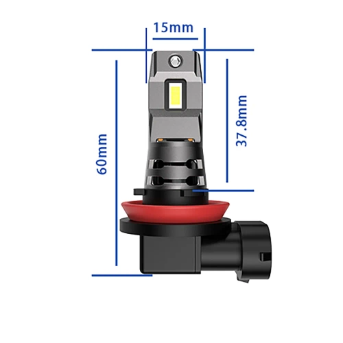I7S-H11 | Jeu d'ampoules H11 | Phares de croisement à LED | Feux de circulation | Ampoules de voiture puissantes