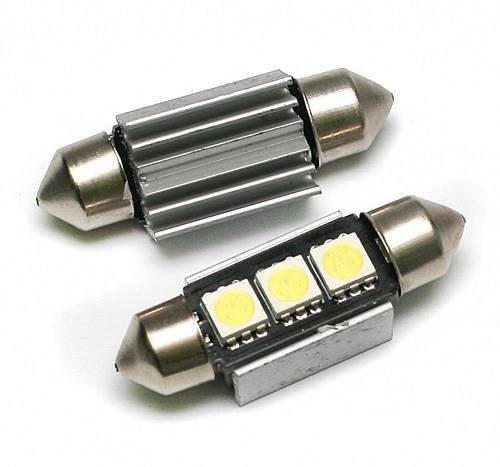 Lampadina per auto LED C5W 3 SMD 5050 CAN BUS