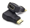 HD-MI | HDMI į Mini HDMI ir Micro HDMI adapteris | 4K | 3D