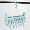 SDC-D032-BLUE | Hanging dryer for clothes, underwear and socks | clothes hanger | 32 clips