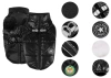 Zimná bunda pre psa s integrovaným postrojom | veľkosť S | teplé, vodeodolné oblečenie pre psa | PET-017XS-BK