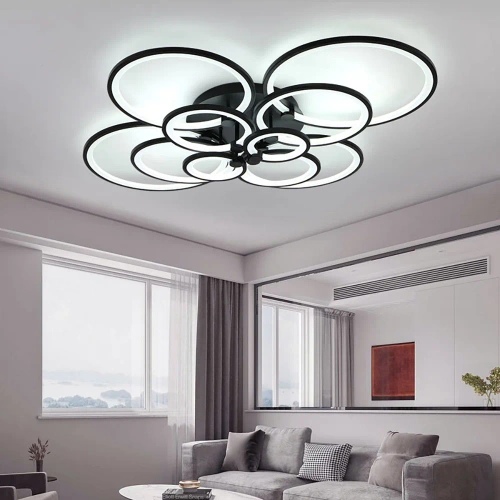 RLG-C180W-B | Több darabból álló Modern függőlámpa | LED | Fekete