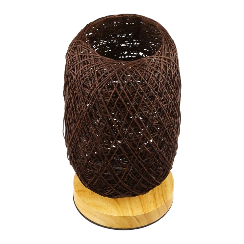 ZBD-C2314-BR | Lampada da comodino in rattan | Lampada da tavolo elegante
