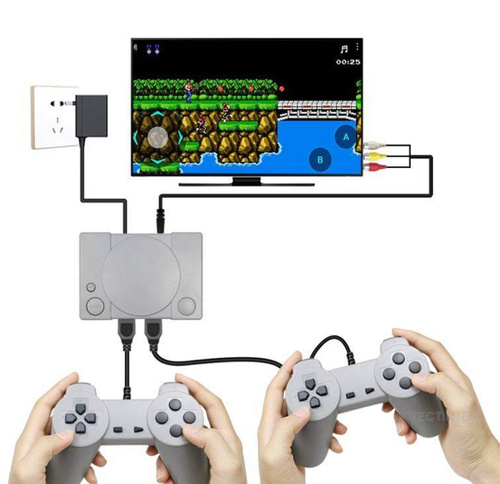 RS-70 | RV Retro konzola | 16 vstavaných 8-bitových hier | 2 vankúšiky + pištoľ