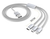 UC-005 | 3v1 1,2M | USB kábel na nabíjanie telefónu 3v1 - Micro USB / Lightning / Type-C