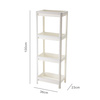 SR2308 | Mobile bathroom cabinet | 4 shelves