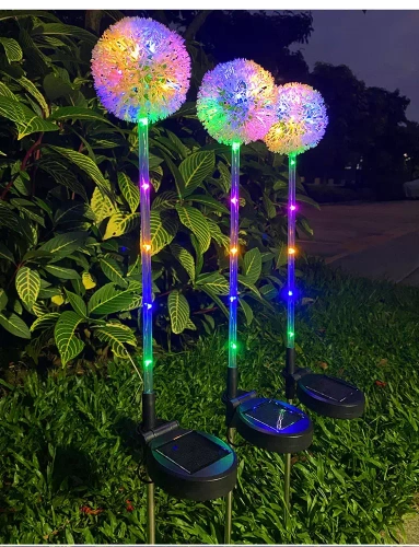 FLD-05-C | Solblomst | Hvidløg LED solar havelampe | 73 cm, 600 mAh