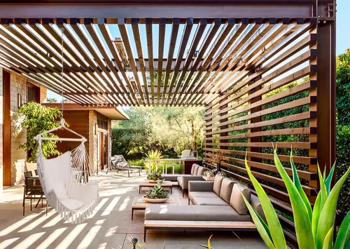 ZY-V004 | Hangstoel, Braziliaanse stoel, hangmat, schommel | twee kussens, houten hoofdband | tot 120kg | beige