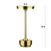 HJA30-GOLD | Stolní lampa s vestavěnou baterií | Noční lampa se třemi barvami světla | Atmosférická lampa do hotelu nebo restaurace