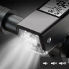  Luz de bicicleta LED 3 em 1 de 450 lm | Computador que mede velocidade, distância e tempo | Iluminação potente com sinal sonoro | MBLBD-3201