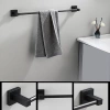 MJR-60CM-2-BLACK | Towel rack | Bathroom wall holder | Bathroom rail 
