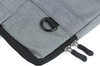BR03 | Tas, 15,6" laptophoes | handvatten, schouderband, zijvak | grijs