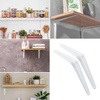 ZJ-2-SILVER | Shelf holder | Steel shelf brackets | Set of white bookends | 