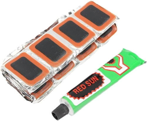 Remendos de reparo para câmaras de ar | Kit de reparo de pneus de bicicleta | 48 Remendos para Reparo de Rodas de Bicicleta | HTYBT-070