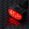 USB LED Bike Light Set - Front White + Rear Red | Powerful Bike Lights | with Battery | BK-L8005