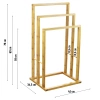 TRF-420 | Towel rack | Stand with three arms | Bathroom hanger | Standing hanger