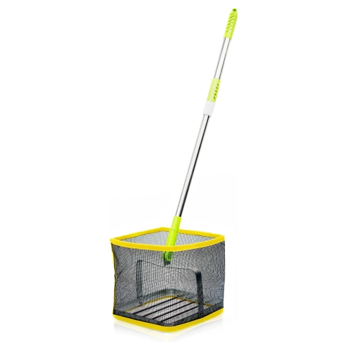 Recogedor telescópico de pelotas de ping pong | Cesta ligera y regulable en altura para 150 pelotas | JQ250-GR