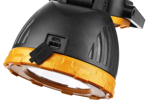 TG-GZ0241-B | LED turistická baterka | Solárna baterka s powerbankou | Pohyblivá kempingová lampa