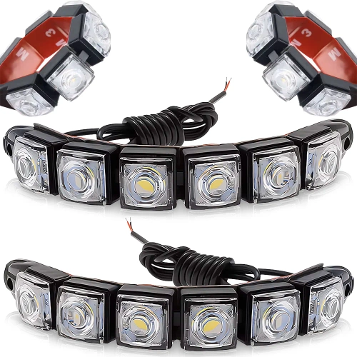 LED-Tagfahrlicht | Flexibles DRL-Band mit 12 LEDs | DRL-006-1