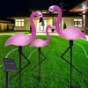 BRD-3IN1 | LED tuinlamp op zonne-energie Flamingo&#39;s 3st | 51 cm, 600 mAh