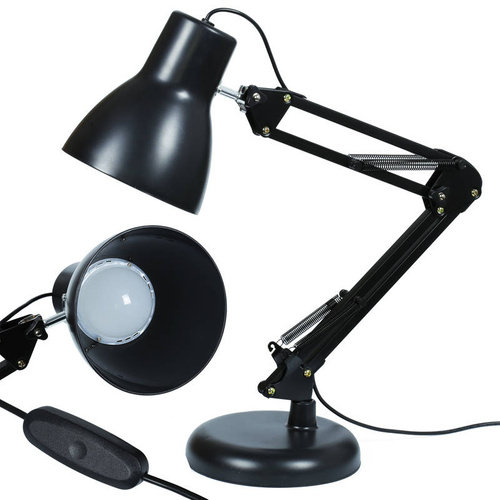 MT-830B | Schreibtischlampe | Dimmbare 7W LED-Schultischlampe mit 3 Helligkeitsstufen | Tischlampe mit Gelenkarm flexibel Intensität