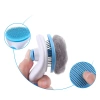 PSC-195-BLUE | Brush for brushing dog and cat hair | Self-cleaning pet grooming brush