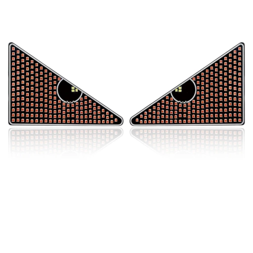 Autó LED figyelmeztető lámpa | 11 üzemmód | USB tápellátás | Y2-TRI-RED