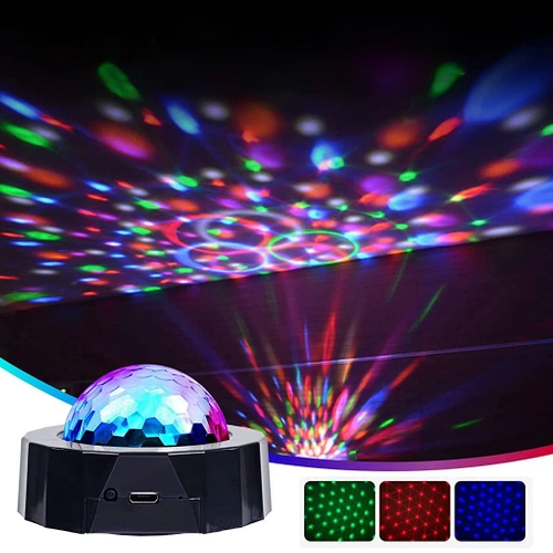 Mini Disco Ball | Vezeték nélküli | USB | Autóra és otthonra