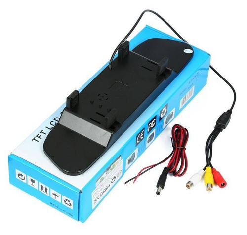 2in1 | PZ702 PZ470 | Set - 18IR 12-24V reversing camera with 4,3 "LCD TFT monitor in rearview mirror