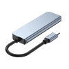 HUB | Rozbočovač USB-C pre 3x USB + SD + TF karty | adaptér, rozbočovač typ C 5v1
