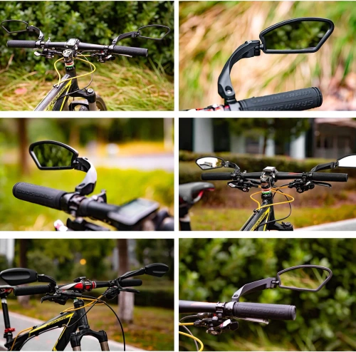 Rétroviseur de guidon de vélo | Rétroviseur droit pour scooter | Miroir pivotant | HSJ-210-Droite