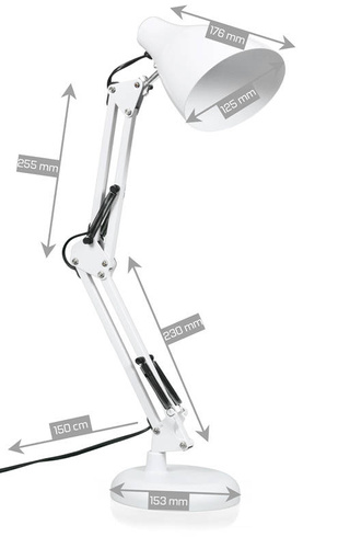 MT-820 | Lampada da scrivania classica, scuola E27 | Potenza massima 40 W