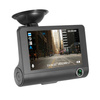 PZ-E9 | Video recorder, car camera | 3 cameras - front, back, interior | FullHD 1296p | 4" screen