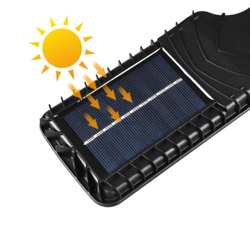 LD-616B-72COB | Lampă solară de grădină cu senzor de amurg și mișcare | IP65, 72 LED-uri COB, telecomandă IR