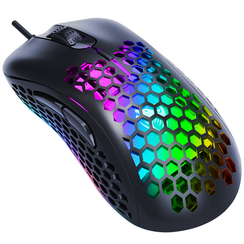 G540 | Ultralichte gamingcomputermuis, bedraad, optisch, USB | RGB LED-achtergrondverlichting | 800-6400 DPI, 6 knoppen