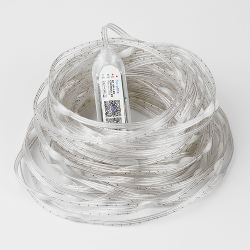 ASF-RGB-5M | Striscia LED WS2812B RGBIC 5m | Neon, catena leggera | Telecomando IR, Bluetooth, IP65, USB