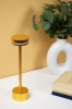 LED-Tischleuchte | moderne Nachttischleuchte mit integriertem Akku | gold | ATL08-GOLD