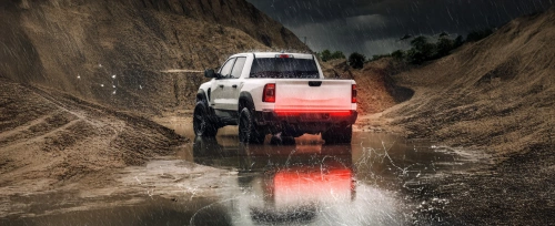 Trečiasis stabdžių žibintas po spoileriu, automobilio gale | LED | 150 cm